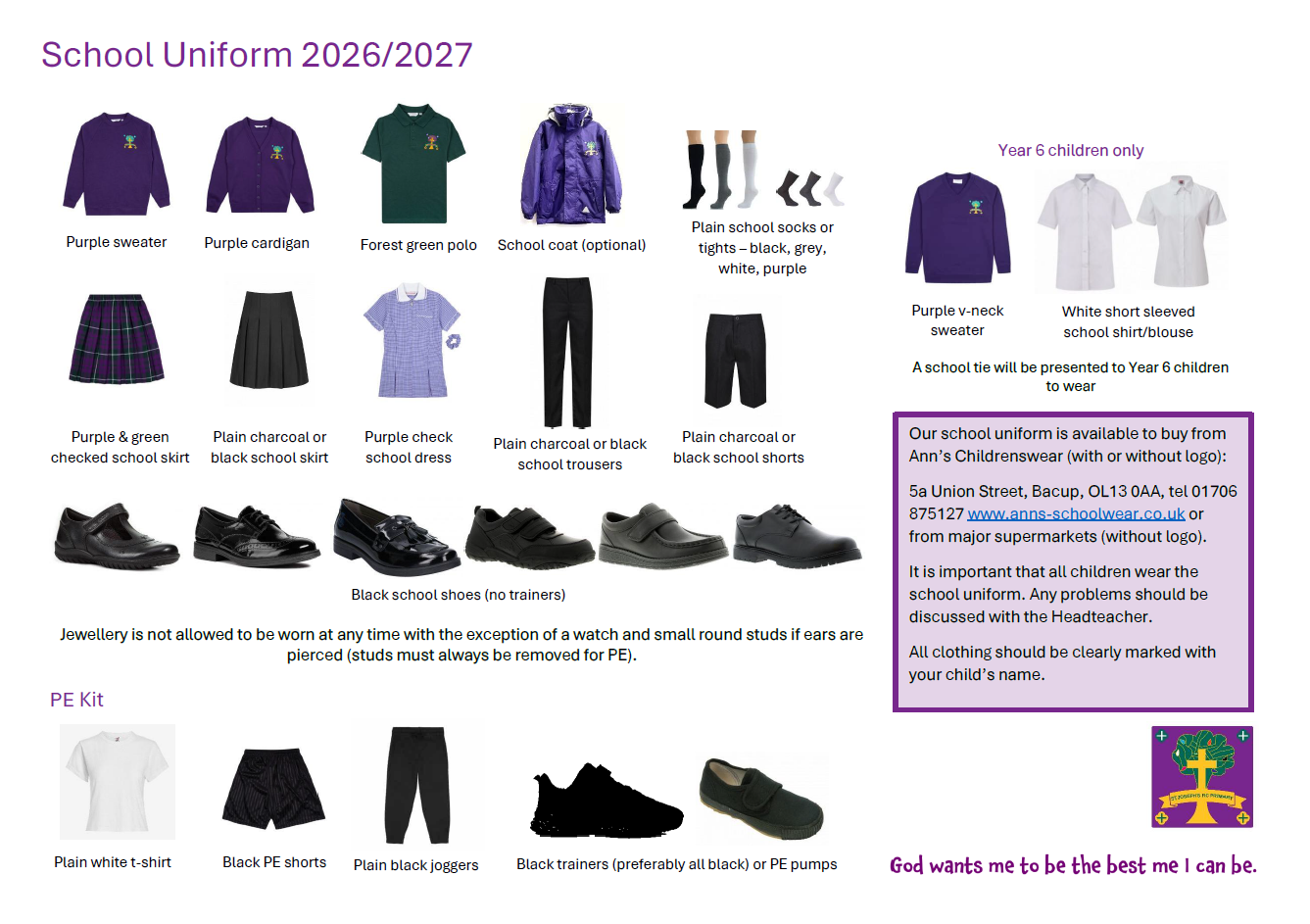 Image showing school uniform requirements